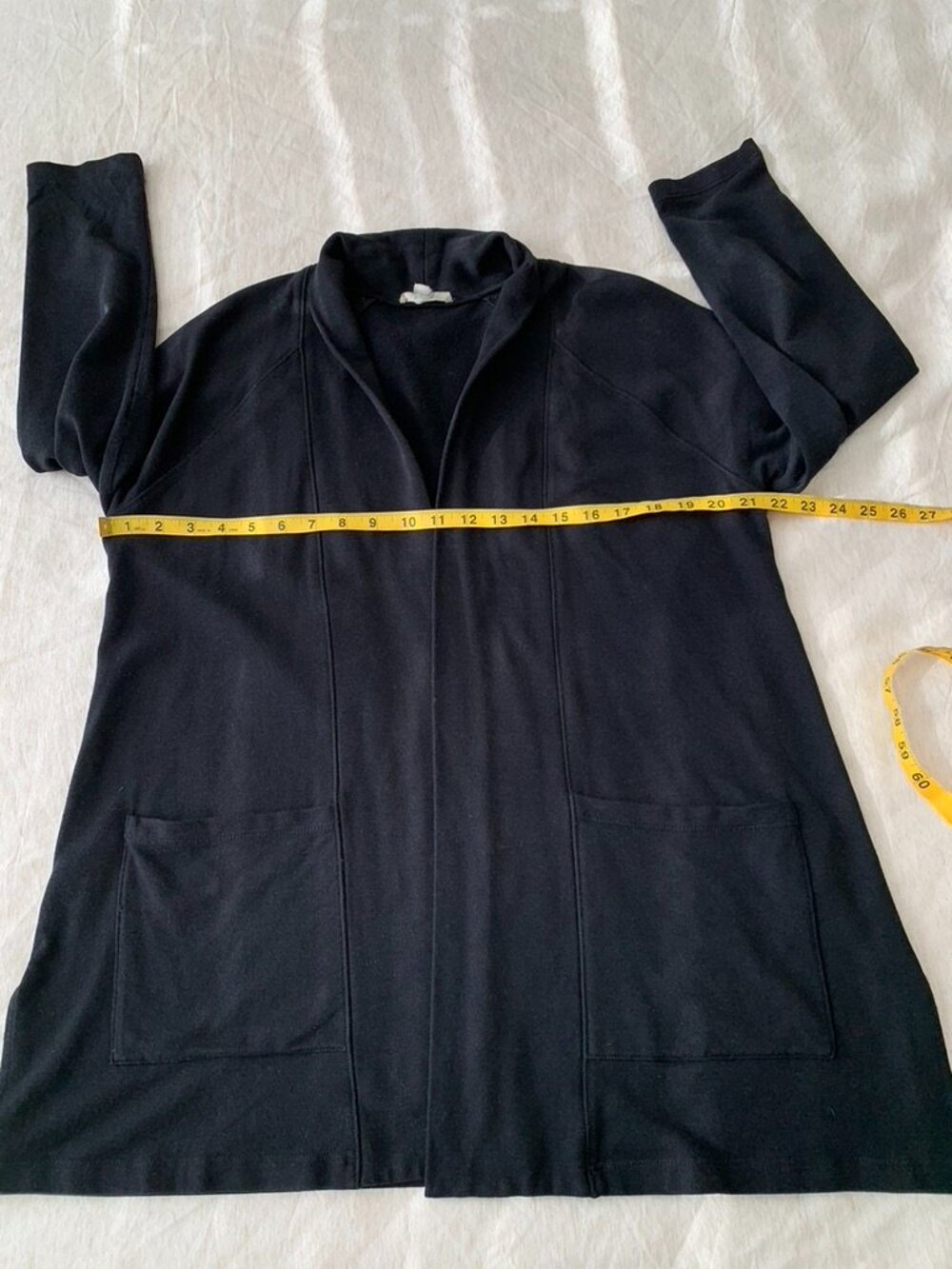 Eileen Fisher Open Front Tercel organic Cotton Cardigan Size SP - Picture 6 of 10